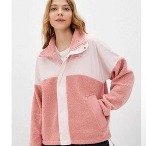Under Armour Two-Tone Pink Sherpa Jacket size 1X